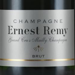 Champagne Ernest Remy Grand Cru a Mailly Brut - шампанское Шампань Эрнест Реми Гран Крю Майи Брют 0.75 л белое брют