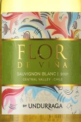 Flor de Vina Sauvignon Blanc - вино Флор де Винья Совиньон Блан 0.75 л белое сухое