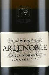 Champagne AR Lenoble Blanc de Blanc Grand Cru Chouilly - шампанское Шампань АР Ленобль Блан де Блан Гран Крю Шуийи 0.75 л белое экстра брют в п/у