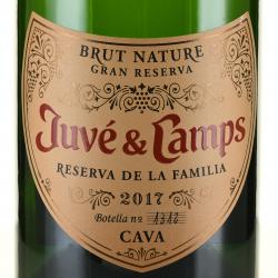 Cava Juve & Camps Reserva de la Familia Gran Reserva - вино игристое Кава Жюве и Кампс Резерва де ла Фамилия Гран Резерва 3 л белое брют в д/я