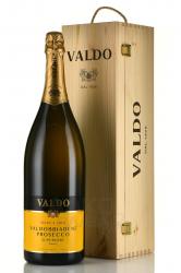 игристое вино Valdo Marca Oro Prosecco di Valdobbiadene Superiore DOCG 3 л в деревянной коробке
