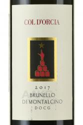 вино Col d`Orcia Brunello di Montalcino 0.75 л этикетка