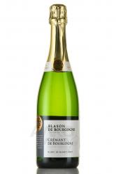 Cremant de Bourgogne Blanc de Blancs Blason de Bourgogne - вино игристое Креман де Бургонь Блан де Блан Блазон де Бургонь 0.75 л белое брют