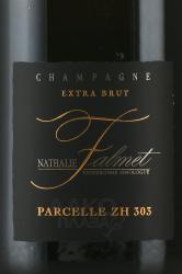 Nathalie Falmet Cuvee ZH 303 - шампанское Натали Фальме Кюве ЗетАш 303 0.75 л белое экстра брют в п/у