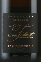 Nathalie Falmet Cuvee ZH 318 - шампанское Натали Фальме Кюве ЗетАш 318 0.75 л белое экстра брют в п/у