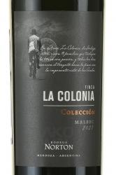 вино Финка Ла Колония Коллексьон Мальбек 0.75 л красное сухое этикетка