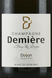 Demiere Divin Blanc de Noirs - шампанское Демьер Дивен Блан де Нуар 0.75 л белое брют в п/у