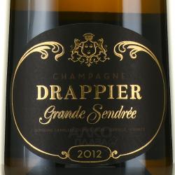 Champagne Drappier Grande Sendree 2012 - шампанское Драпье Гранд Сандре 2012 год 0.75 л белое брют