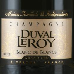 Duval-Leroy Brut Blanc de Blancs - шампанское Дюваль-Леруа Брют Блан де Блан 0.75 л