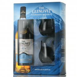 The Glenlivet Founders Reserve - виски Гленливет Фаундерс Резерв 0.7 л в п/у + 2 бокала