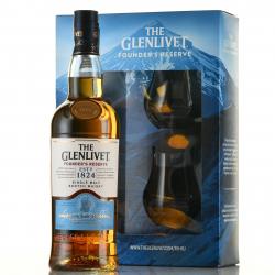 The Glenlivet Founders Reserve - виски Гленливет Фаундерс Резерв 0.7 л в п/у + 2 бокала