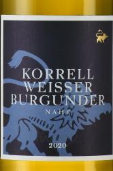 Korrell Weisser Burgunder - вино Коррелл Вайссер Бургундер 0.75 л белое сухое