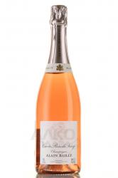 Champagne Alain Bailly Rose de Serzy - шампанское Шампань Ален Байи Роз де Серзи 0.75 л розовое брют