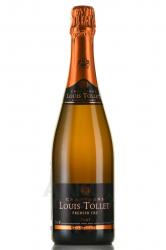 Champagne Louis Tollet Premier Cru Brut - шампанское Шампань Луи Тойе Премьер Крю Брют 0.75 л белое брют