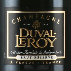 Duval-Leroy Brut Reserve - шампанское Дюваль-Леруа Брют Резерв 1.5 л белое брют