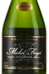 Champagne Michel Forget Millesime Brut Premier Cru - шампанское Шампань Мишель Форже Миллезим Брют Премье Крю 0.75 л белое брют
