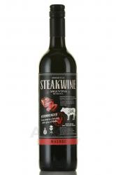 Steakwine Malbec Black Label -  вино Стейквайн Блэк Лейбл Мальбек 0.75 л