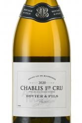 Bovier & Fils Chablis 1er Cru - вино Бовье энд Фис Шабли Премьер Крю 0.75 л белое сухое