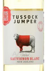 новозеландское вино Tussock Jumper Sauvignon Blanc 0.75 л белое сухое этикетка
