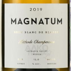 Magnatum - вино игристое Магнатум 0.75 л белое брют в п/к