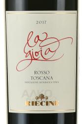 La Gioia Toscana - вино Ла Джойа Тоскана 0.75 л красное сухое в д/у