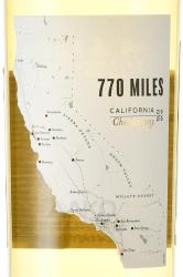 770 Miles Chardonnay - вино 770 Миль Шардоне 0.75 л белое сухое