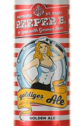 Reeper B. Golden Ale - пиво Реепер Б. Голден Эль 0.5 л светлое фильтрованное ж/б