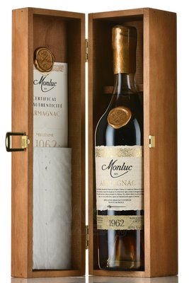 Monluc Armagnac 1962 - арманьяк Монлюк 1962 года 0.7 л