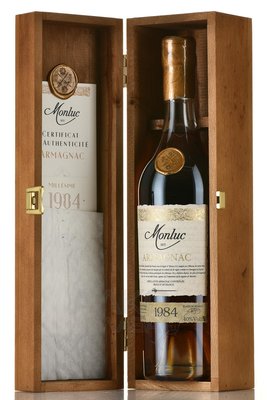 Monluc Armagnac 1984 - арманьяк Монлюк 1984 года 0.7 л