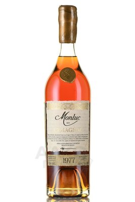 Monluc Armagnac 1977 - арманьяк Монлюк 1977 год 0.7 л в п/у дерево