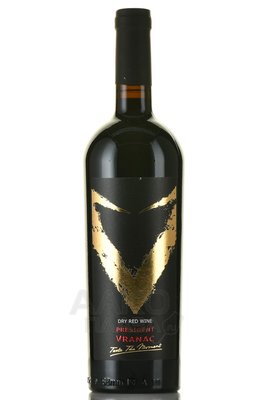 BT Winery President Vranac - вино БТ Вайнери Президент Вранац 0.75 л красное сухое