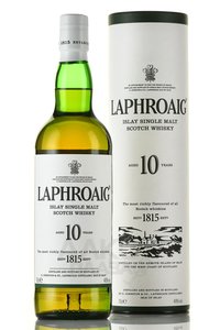 Laphroaig 10 years - виски Лафройг Ориджинал 10 лет 0.7 л