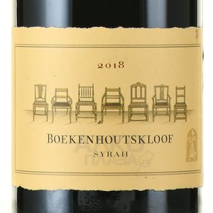 вино Boekenhoutskloof Syrah Franschhoek 0.75 л этикетка