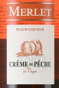 ликер Merlet Creme de Peche 0.7 л этикетка