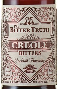 Bitter Truth Creole 0.2 л этикетка