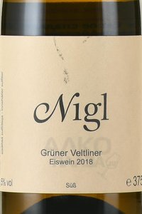 вино Грюнер Вельтлинер Айсвайн Вайн-Гут Нигл 0.375 л белое сладкое этикетка