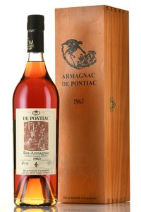 Bas-Armagnac De Pontiac 1963 - арманьяк Баз-Арманьяк де Понтьяк 1963 год 0.7 л в д/у