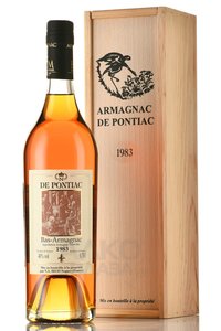 Bas-Armagnac De Pontiac 1983 - арманьяк Баз-Арманьяк де Понтьяк 1983 год 0.7 л в д/у