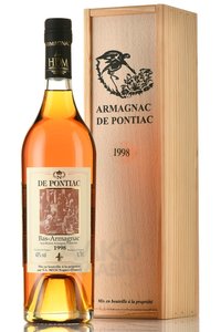 Bas-Armagnac De Pontiac 1998 - арманьяк Баз-Арманьяк де Понтьяк 1998 год 0.7 л в д/у