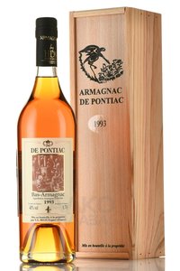 Bas-Armagnac De Pontiac 1993 - арманьяк Баз-Арманьяк де Понтьяк 1993 год 0.7 л в д/у