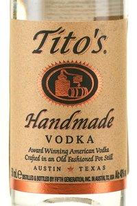 Tito’s - водка Титос 0.05 л