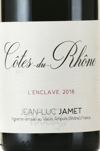 вино Кот-Дю-Рон Жан-Люк Жаме Л’Анклав 0.75 л красное сухое этикетка
