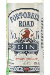 Portobello Road London Dry Gin - джин Портобелло Роуд Лондон Драй 0.05 л