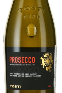 Tosti Prosecco DOC Extra Dry - вино игристое Тости Просекко ДОК Экстра Драй 0.75 л