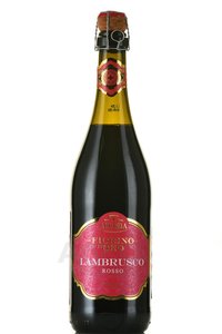 Fiorino d’Oro Lambrusco Rosso - вино игристое Фиорино д’Оро Ламбруско Россо 0.75 л красное полусладкое