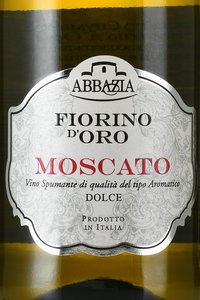 Fiorino d’Oro Moscato Spumante - вино игристое Фиорино д’Оро Москато Спуманте 0.75 л сладкое белое