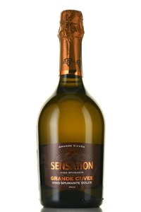 Sensation Grande Cuvee - вино игристое Сенсейшен Гранд Кюве 0.75 л белое полусладкое