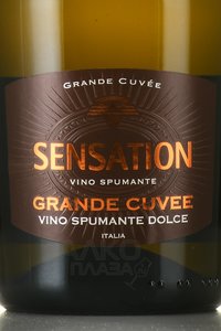 Sensation Grande Cuvee - вино игристое Сенсейшен Гранд Кюве 0.75 л белое полусладкое
