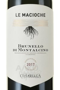 вино Ле Мачоке Брунелло ди Монтальчино ДОКГ 0.75 л красное сухое этикетка