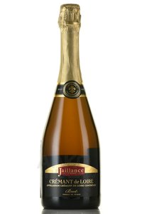 Jaillance Cremant de Loire Brut - вино игристое Жайанс Креман де Луар Брют 0.75 л белое брют